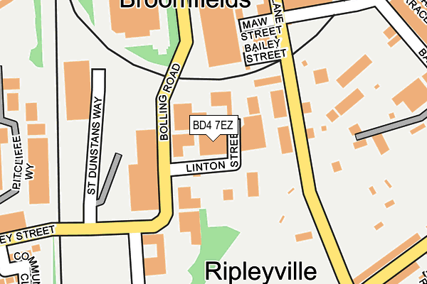 BD4 7EZ map - OS OpenMap – Local (Ordnance Survey) BD4 7EZ map - OS OpenMap – Local (Ordnance Survey)