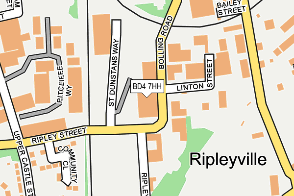 BD4 7HH map - OS OpenMap – Local (Ordnance Survey) BD4 7HH map - OS OpenMap – Local (Ordnance Survey)