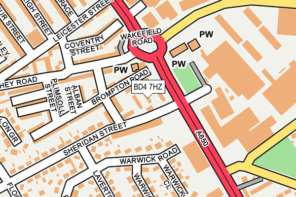 BD4 7HZ map - OS OpenMap – Local (Ordnance Survey) BD4 7HZ map - OS OpenMap – Local (Ordnance Survey)