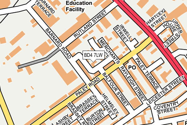 BD4 7LW map - OS OpenMap – Local (Ordnance Survey) BD4 7LW map - OS OpenMap – Local (Ordnance Survey)