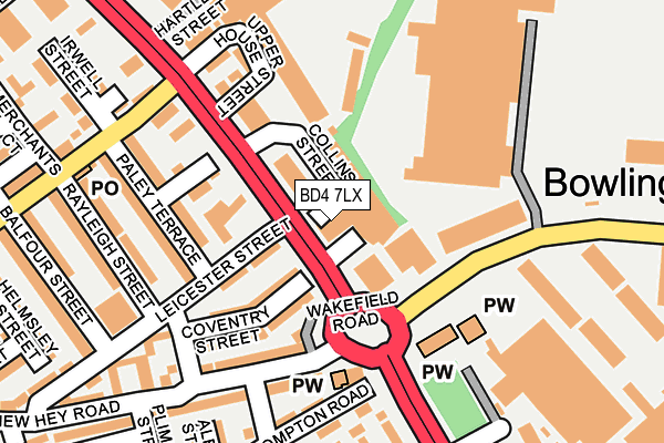 BD4 7LX map - OS OpenMap – Local (Ordnance Survey) BD4 7LX map - OS OpenMap – Local (Ordnance Survey)