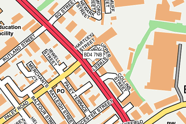 BD4 7NB map - OS OpenMap – Local (Ordnance Survey) BD4 7NB map - OS OpenMap – Local (Ordnance Survey)