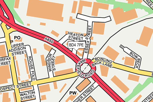 BD4 7PE map - OS OpenMap – Local (Ordnance Survey) BD4 7PE map - OS OpenMap – Local (Ordnance Survey)