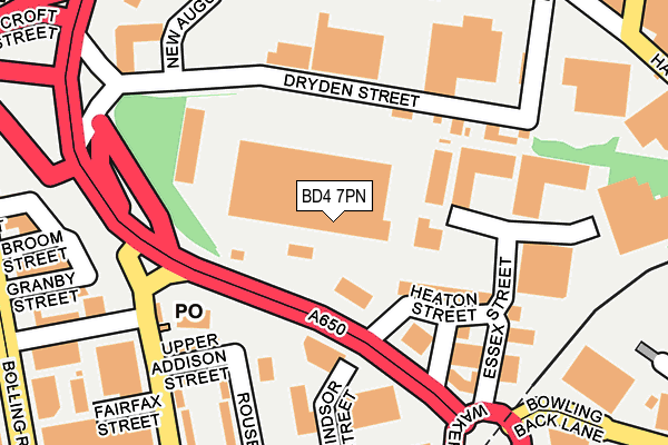 BD4 7PN map - OS OpenMap – Local (Ordnance Survey) BD4 7PN map - OS OpenMap – Local (Ordnance Survey)