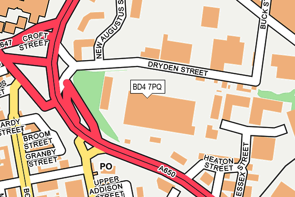 BD4 7PQ map - OS OpenMap – Local (Ordnance Survey) BD4 7PQ map - OS OpenMap – Local (Ordnance Survey)