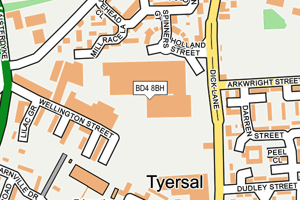 BD4 8BH map - OS OpenMap – Local (Ordnance Survey) BD4 8BH map - OS OpenMap – Local (Ordnance Survey)