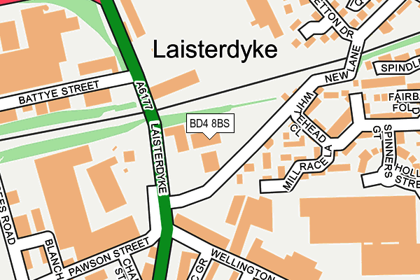 BD4 8BS map - OS OpenMap – Local (Ordnance Survey) BD4 8BS map - OS OpenMap – Local (Ordnance Survey)
