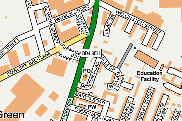 BD4 8EH map - OS OpenMap – Local (Ordnance Survey) BD4 8EH map - OS OpenMap – Local (Ordnance Survey)