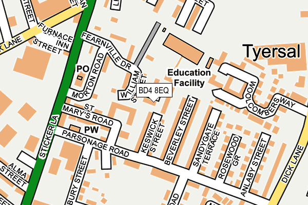 BD4 8EQ map - OS OpenMap – Local (Ordnance Survey) BD4 8EQ map - OS OpenMap – Local (Ordnance Survey)