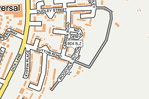 BD4 8LZ map - OS OpenMap – Local (Ordnance Survey) BD4 8LZ map - OS OpenMap – Local (Ordnance Survey)