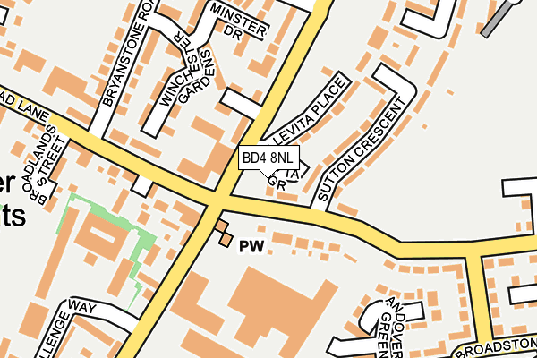 BD4 8NL map - OS OpenMap – Local (Ordnance Survey) BD4 8NL map - OS OpenMap – Local (Ordnance Survey)