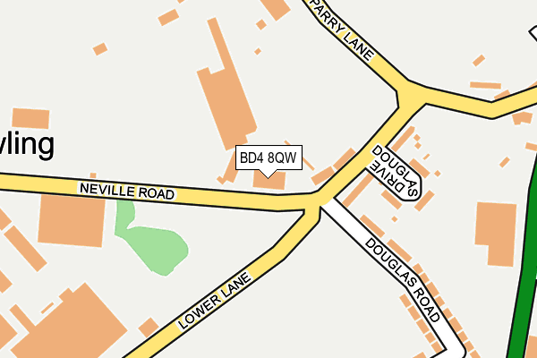 BD4 8QW map - OS OpenMap – Local (Ordnance Survey) BD4 8QW map - OS OpenMap – Local (Ordnance Survey)