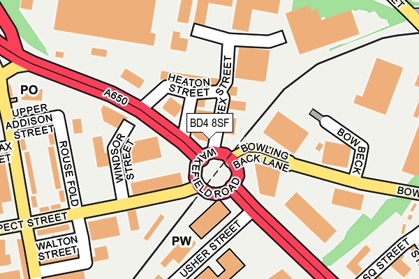 BD4 8SF map - OS OpenMap – Local (Ordnance Survey) BD4 8SF map - OS OpenMap – Local (Ordnance Survey)