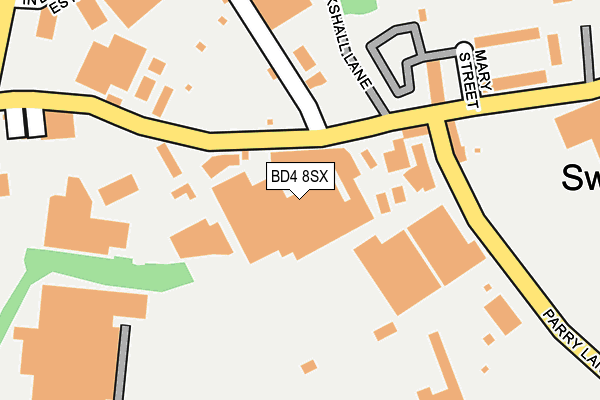 BD4 8SX map - OS OpenMap – Local (Ordnance Survey) BD4 8SX map - OS OpenMap – Local (Ordnance Survey)