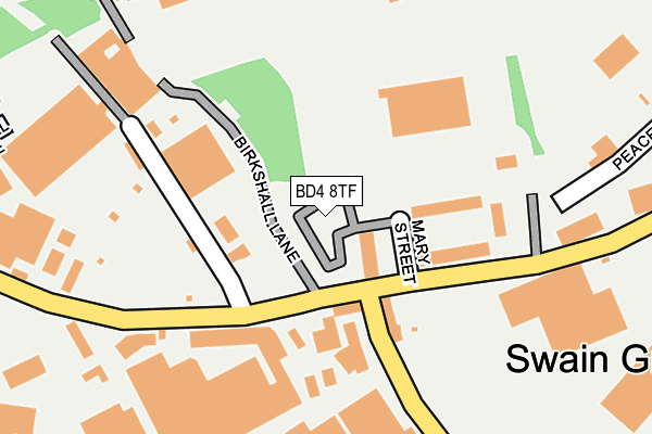 BD4 8TF map - OS OpenMap – Local (Ordnance Survey) BD4 8TF map - OS OpenMap – Local (Ordnance Survey)