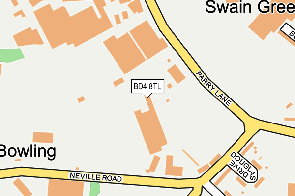 BD4 8TL map - OS OpenMap – Local (Ordnance Survey) BD4 8TL map - OS OpenMap – Local (Ordnance Survey)