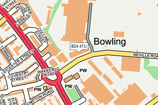 BD4 8TU map - OS OpenMap – Local (Ordnance Survey) BD4 8TU map - OS OpenMap – Local (Ordnance Survey)