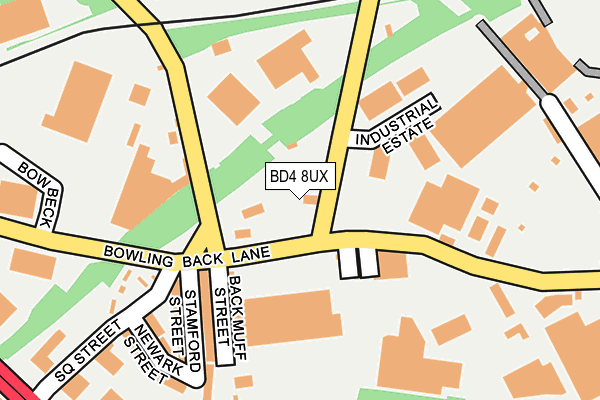 BD4 8UX map - OS OpenMap – Local (Ordnance Survey) BD4 8UX map - OS OpenMap – Local (Ordnance Survey)