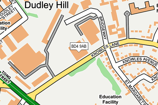 BD4 9AB map - OS OpenMap – Local (Ordnance Survey) BD4 9AB map - OS OpenMap – Local (Ordnance Survey)