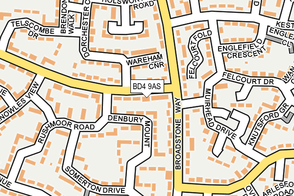 BD4 9AS map - OS OpenMap – Local (Ordnance Survey) BD4 9AS map - OS OpenMap – Local (Ordnance Survey)