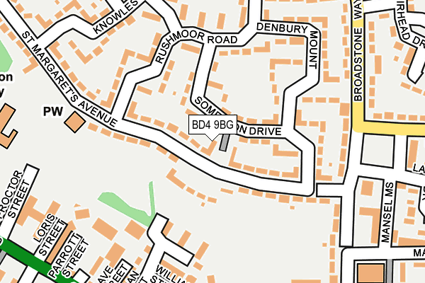 BD4 9BG map - OS OpenMap – Local (Ordnance Survey) BD4 9BG map - OS OpenMap – Local (Ordnance Survey)