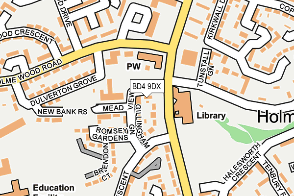 BD4 9DX map - OS OpenMap – Local (Ordnance Survey) BD4 9DX map - OS OpenMap – Local (Ordnance Survey)