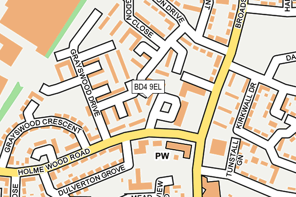 BD4 9EL map - OS OpenMap – Local (Ordnance Survey) BD4 9EL map - OS OpenMap – Local (Ordnance Survey)