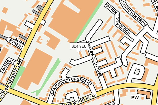 BD4 9EU map - OS OpenMap – Local (Ordnance Survey) BD4 9EU map - OS OpenMap – Local (Ordnance Survey)