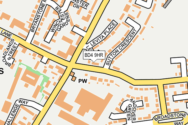 BD4 9HR map - OS OpenMap – Local (Ordnance Survey) BD4 9HR map - OS OpenMap – Local (Ordnance Survey)