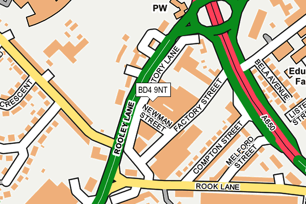 BD4 9NT map - OS OpenMap – Local (Ordnance Survey) BD4 9NT map - OS OpenMap – Local (Ordnance Survey)