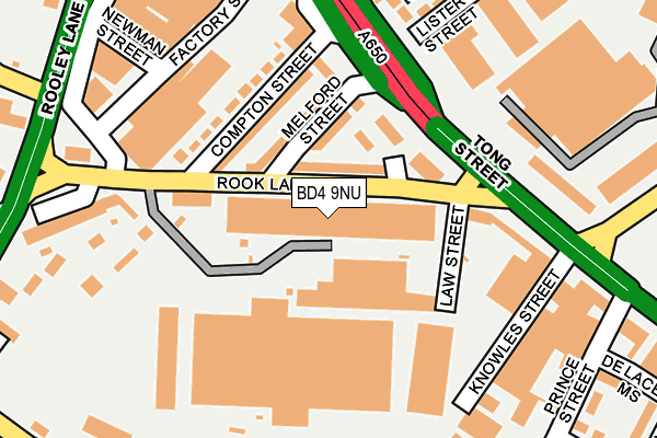 BD4 9NU map - OS OpenMap – Local (Ordnance Survey) BD4 9NU map - OS OpenMap – Local (Ordnance Survey)