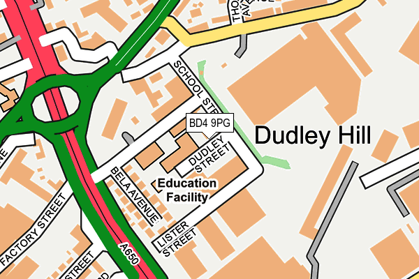 BD4 9PG map - OS OpenMap – Local (Ordnance Survey) BD4 9PG map - OS OpenMap – Local (Ordnance Survey)