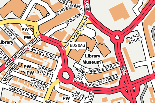 BD5 0AG map - OS OpenMap – Local (Ordnance Survey) BD5 0AG map - OS OpenMap – Local (Ordnance Survey)