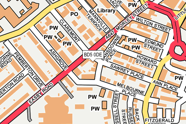 BD5 0DE map - OS OpenMap – Local (Ordnance Survey) BD5 0DE map - OS OpenMap – Local (Ordnance Survey)