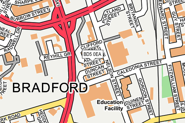 BD5 0EA map - OS OpenMap – Local (Ordnance Survey) BD5 0EA map - OS OpenMap – Local (Ordnance Survey)