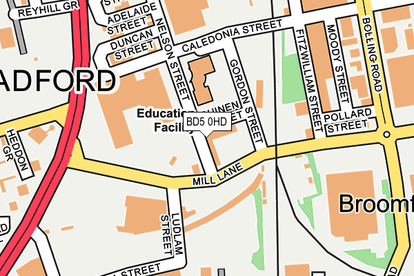 BD5 0HD map - OS OpenMap – Local (Ordnance Survey) BD5 0HD map - OS OpenMap – Local (Ordnance Survey)