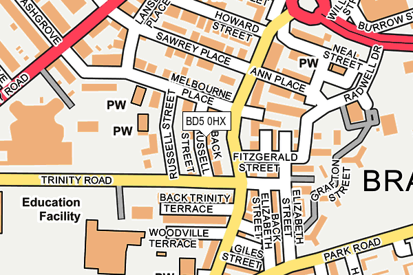 BD5 0HX map - OS OpenMap – Local (Ordnance Survey) BD5 0HX map - OS OpenMap – Local (Ordnance Survey)