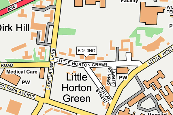 BD5 0NG map - OS OpenMap – Local (Ordnance Survey) BD5 0NG map - OS OpenMap – Local (Ordnance Survey)