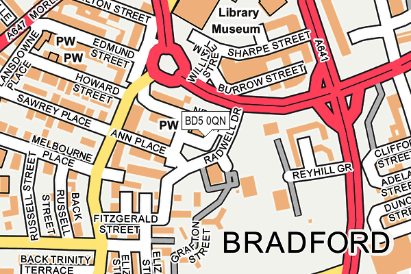 BD5 0QN map - OS OpenMap – Local (Ordnance Survey) BD5 0QN map - OS OpenMap – Local (Ordnance Survey)