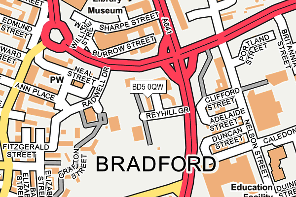 BD5 0QW map - OS OpenMap – Local (Ordnance Survey) BD5 0QW map - OS OpenMap – Local (Ordnance Survey)