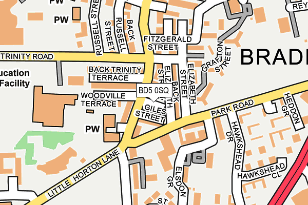 BD5 0SQ map - OS OpenMap – Local (Ordnance Survey) BD5 0SQ map - OS OpenMap – Local (Ordnance Survey)