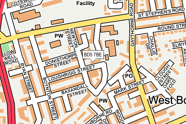 BD5 7BE map - OS OpenMap – Local (Ordnance Survey) BD5 7BE map - OS OpenMap – Local (Ordnance Survey)