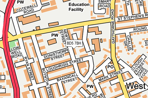 BD5 7BH map - OS OpenMap – Local (Ordnance Survey) BD5 7BH map - OS OpenMap – Local (Ordnance Survey)