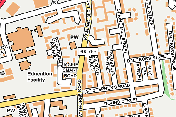 BD5 7ER map - OS OpenMap – Local (Ordnance Survey) BD5 7ER map - OS OpenMap – Local (Ordnance Survey)