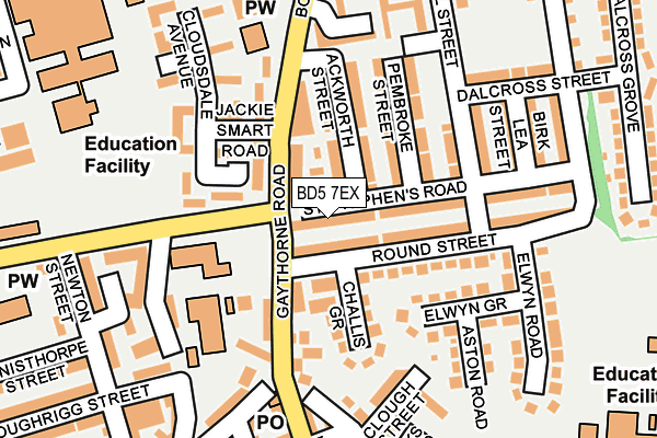 BD5 7EX map - OS OpenMap – Local (Ordnance Survey) BD5 7EX map - OS OpenMap – Local (Ordnance Survey)