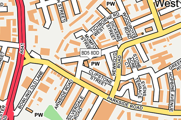 BD5 8DD map - OS OpenMap – Local (Ordnance Survey) BD5 8DD map - OS OpenMap – Local (Ordnance Survey)