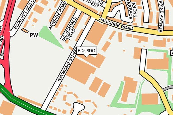 BD5 8DG map - OS OpenMap – Local (Ordnance Survey) BD5 8DG map - OS OpenMap – Local (Ordnance Survey)