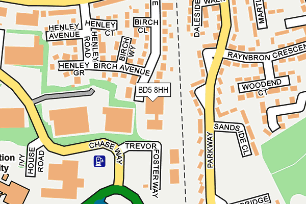BD5 8HH map - OS OpenMap – Local (Ordnance Survey) BD5 8HH map - OS OpenMap – Local (Ordnance Survey)