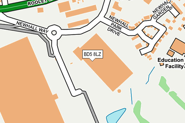 BD5 8LZ map - OS OpenMap – Local (Ordnance Survey) BD5 8LZ map - OS OpenMap – Local (Ordnance Survey)