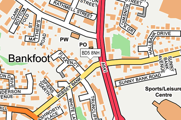 BD5 8NH map - OS OpenMap – Local (Ordnance Survey) BD5 8NH map - OS OpenMap – Local (Ordnance Survey)
